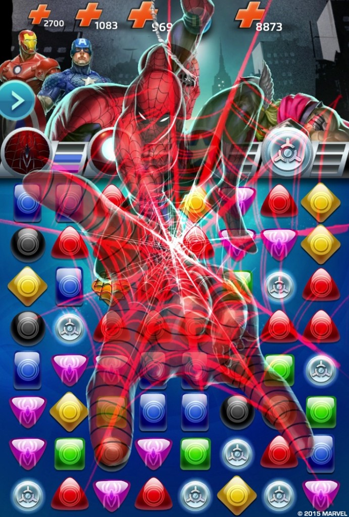 Marvel Puzzle Quest New Spider Man Swinging In Go Inc