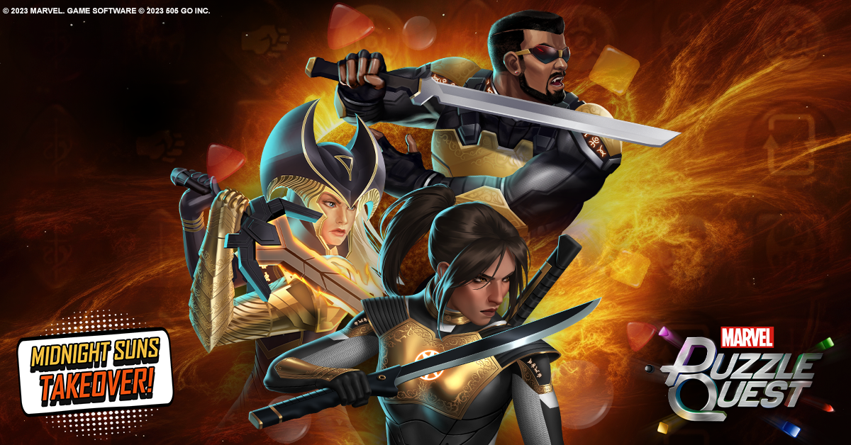 Midnight Suns take over MARVEL Puzzle Quest - 505 Go Inc.